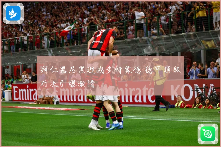 拜仁慕尼黑迎战多特蒙德 德甲顶级对决引爆激情